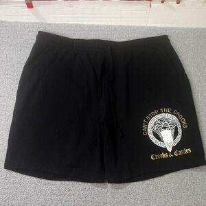 Crooks & Castles Shorts Graphic Medusa XL Black Streetwear Skater Gorpcore